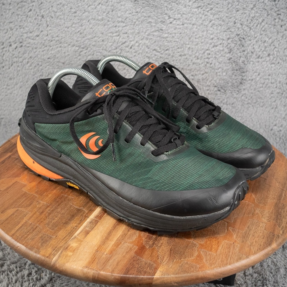 Topo Men's Ultraventure Pro Green / Orange Shoes, Size US 9.5 / EU43 *READ*